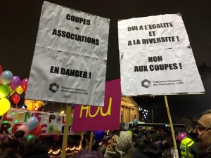 Action contre les coupes budgétaires