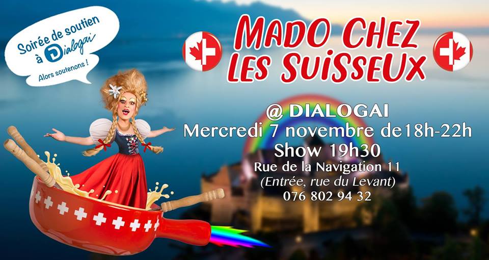 Mado chez les Suisseux : soirée de soutien à Dialogai