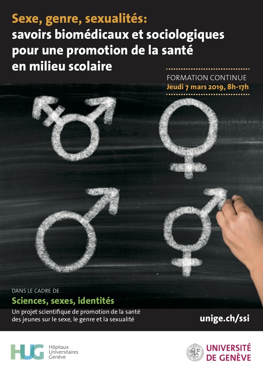 Formation continue “Sexe, genre, sexualité: savoirs biomédicaux et sociologiques"
