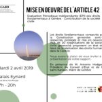 Evaluation Périodique Indépendante (EPI) des droits fondamentaux à Genève